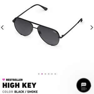 QUAY high key polarized aviator sunglasses
